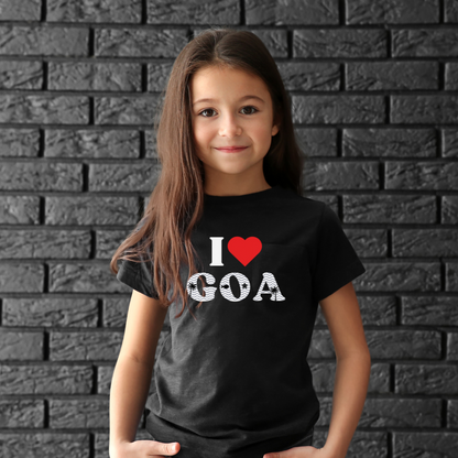 I Love Goa - Goa Lover t shirt for kids Girl