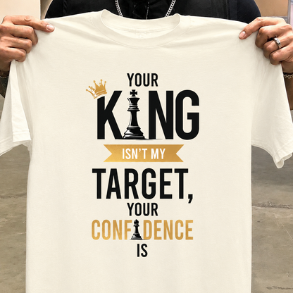 Your king Ins't My Target Your Confidence  is -Chess Lover Unisex Classic Crew T-Shirt