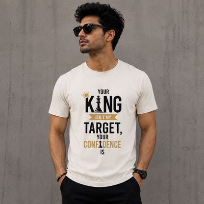 Your king Ins't My Target Your Confidence  is -Chess Lover Unisex Classic Crew T-Shirt
