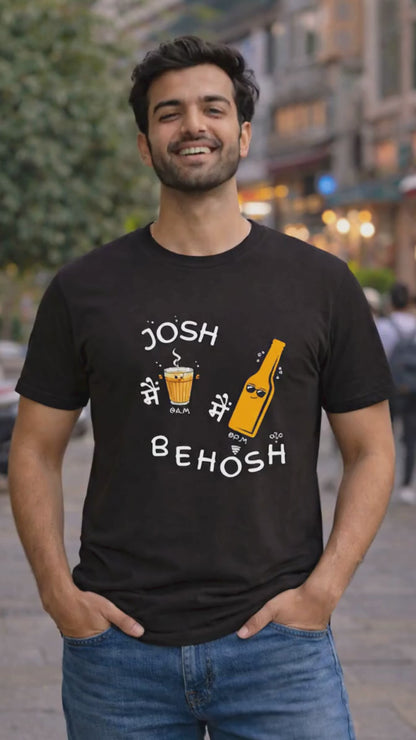Mai Josh ( Tea) & Mai Behosh ( Beer) -Unisex Classic Crew Neck  T-Shirt