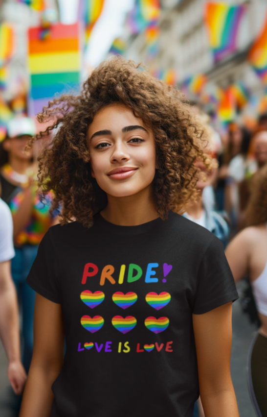 Pride -Love is Love -Support LGBTQ -Unisex standard Crew t shirt