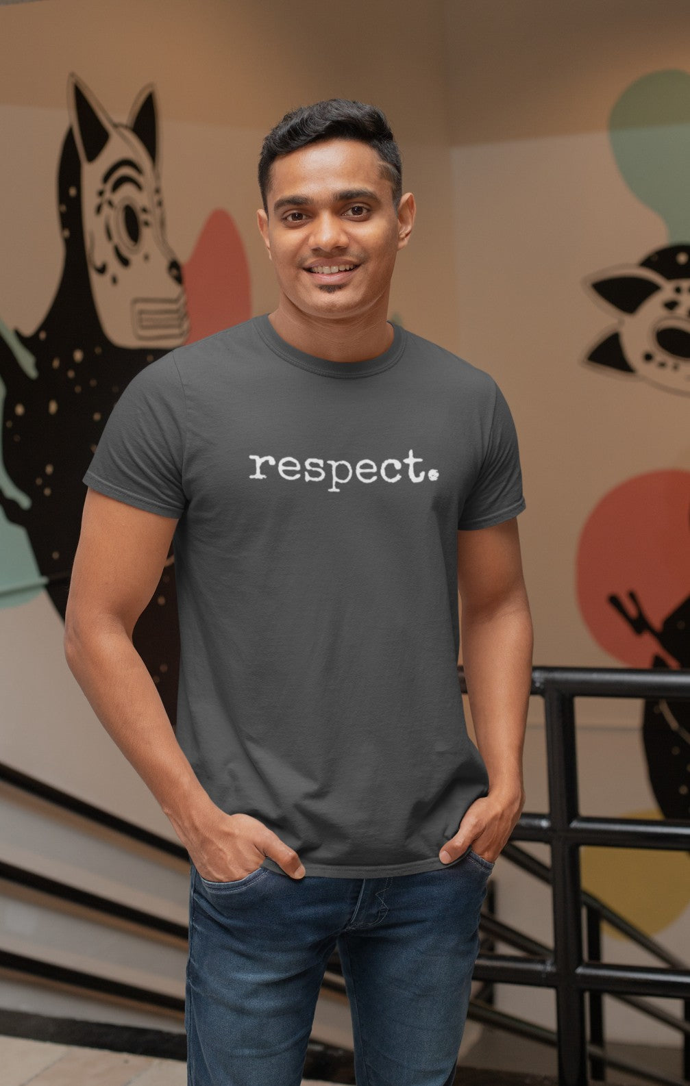 Respect - Motivational -Inspirational Quote 2025 Mens tee