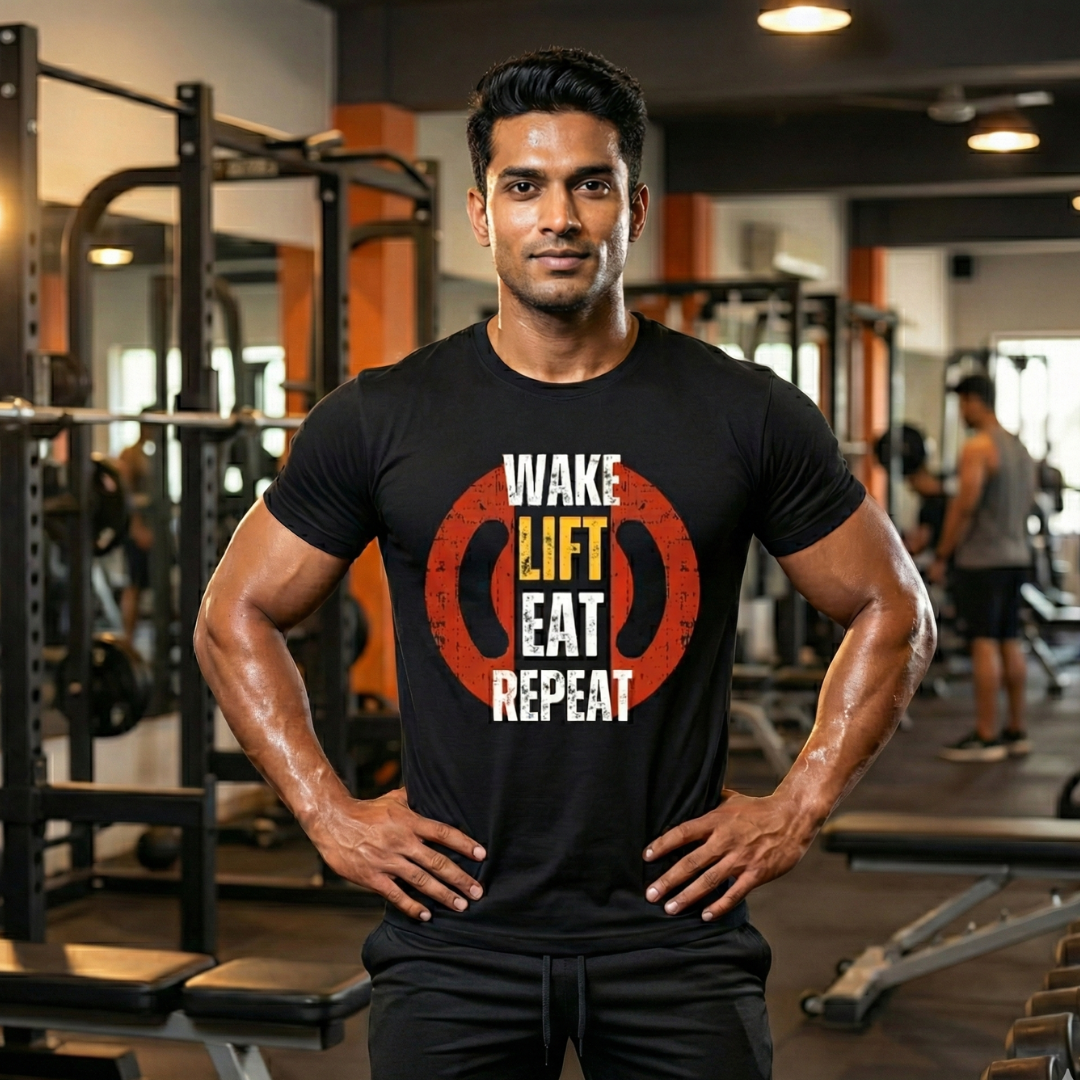 Wake.lift.eat.repeat -Unisex Classic Crew T-Shirt