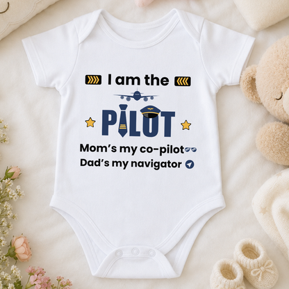 I am the  Pilot - Kids Rompers